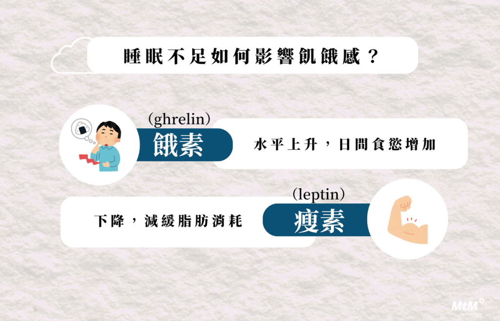 睡眠不足如何影響飢餓感？原來與體內激素有關